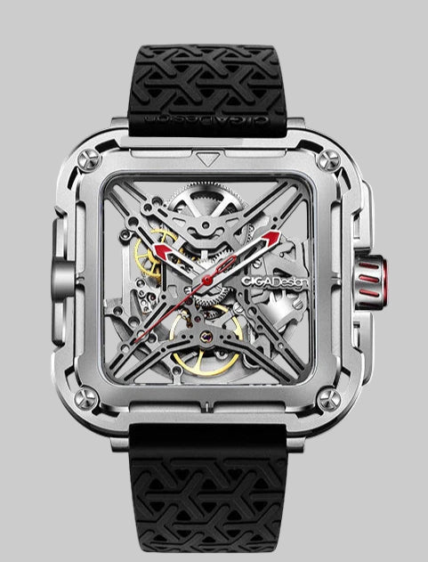 CIGA Design Square Skeleton Automatic Watch for Men