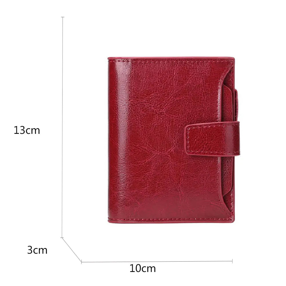 Compact Genuine Leather Zip Wallet – product image 2