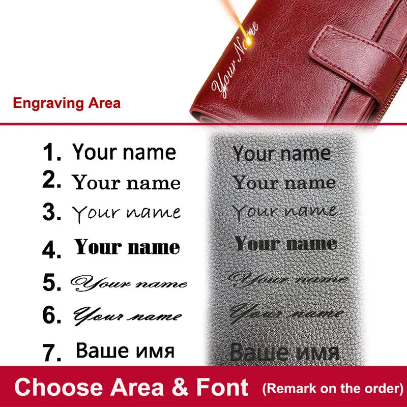 Compact Genuine Leather Zip Wallet – product image 3