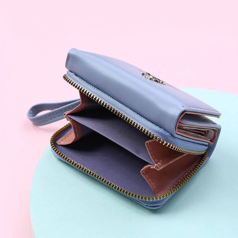 Compact PU Leather Wallet with Coin Purse – product image 4