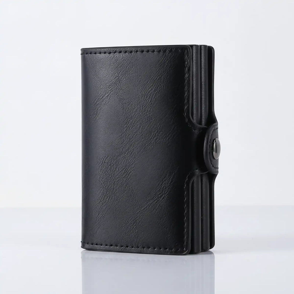 Compact RFID Metal Card Holder Wallet in black / Germany – product image 5