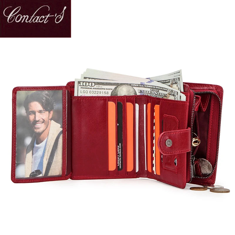 Contact’S Genuine Leather RFID Compact Wallet – product image 5