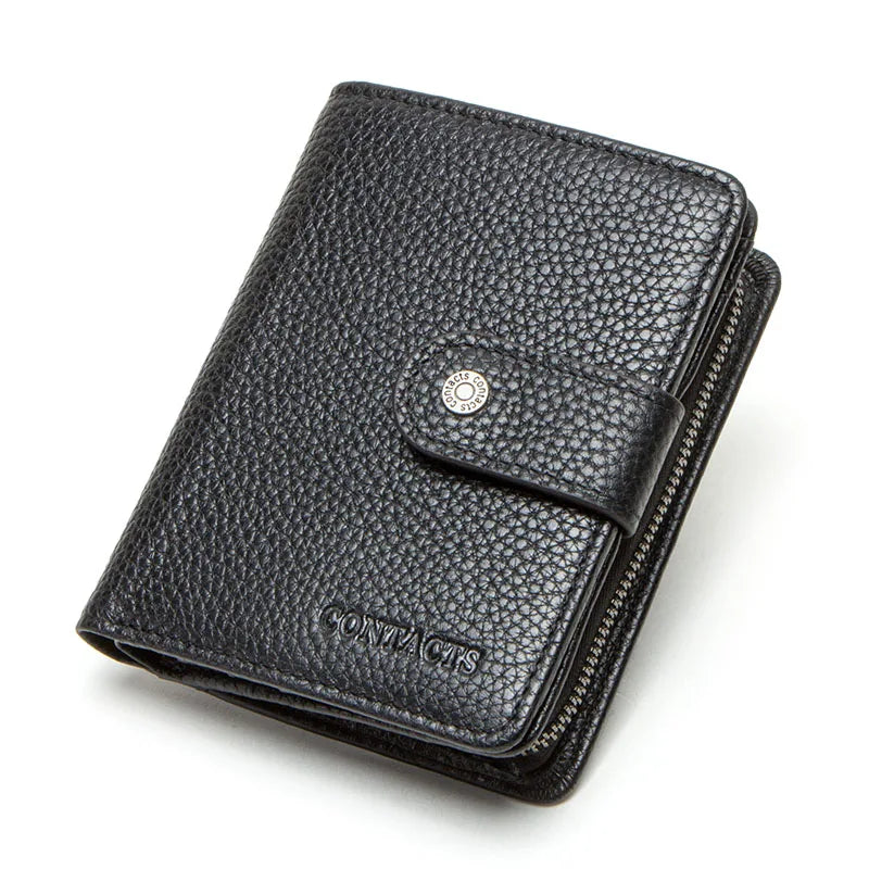 Contact’S Genuine Leather RFID Compact Wallet in Black – product image 22