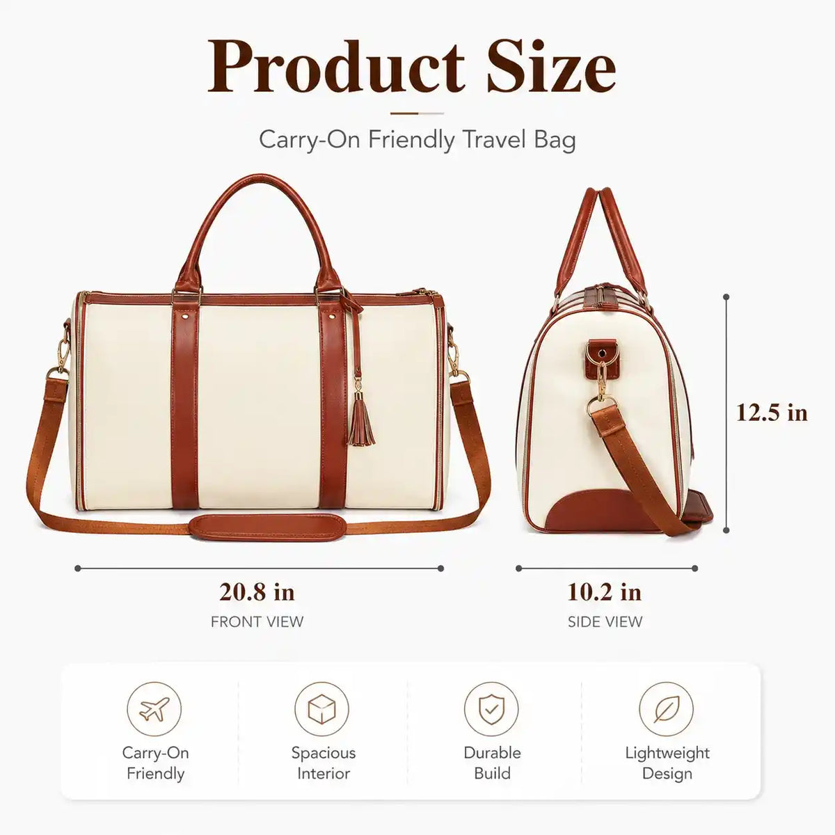 Convertible Garment Duffel Travel Bag with Shoe Compartment – product image 11