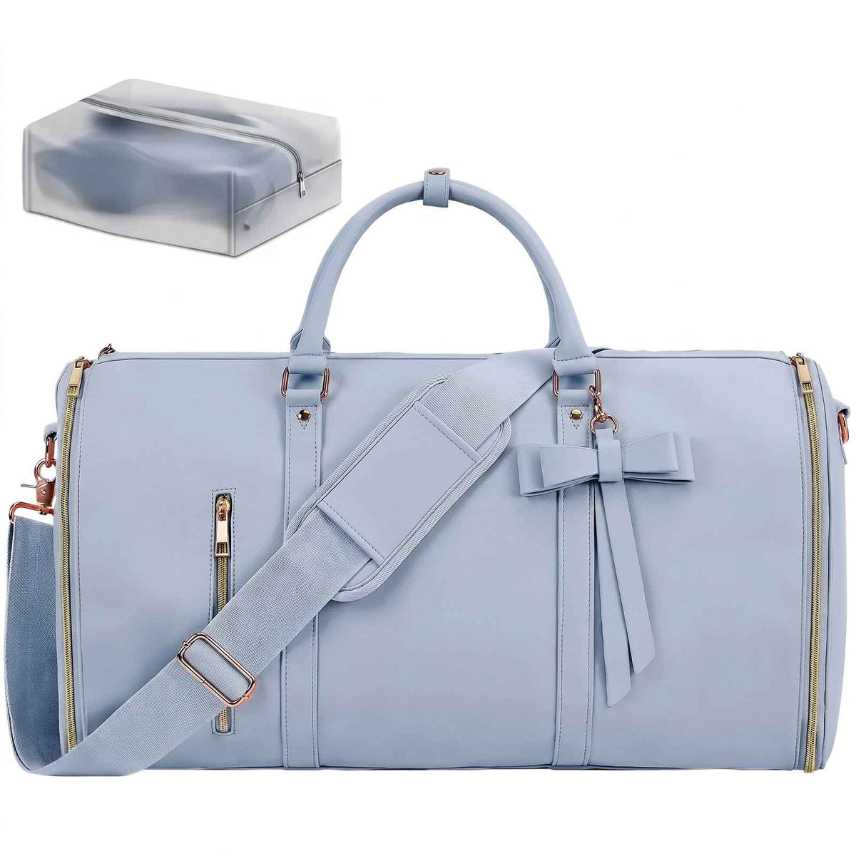 Convertible Weekender Duffel & Garment Bag in Blue / China Mainland – product image 6