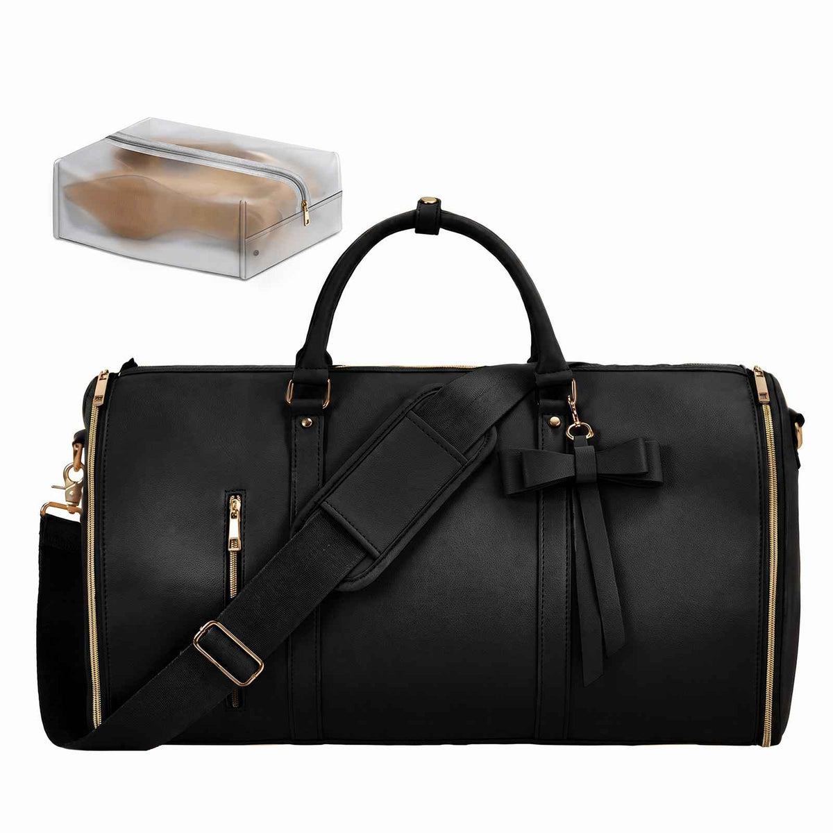 Convertible Weekender Duffel & Garment Bag in Black / China Mainland – product image 8