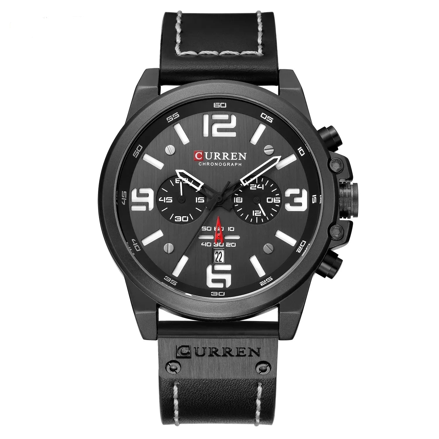 CURREN 8314 Chronograph Quartz Watch – Waterproof & Military Style