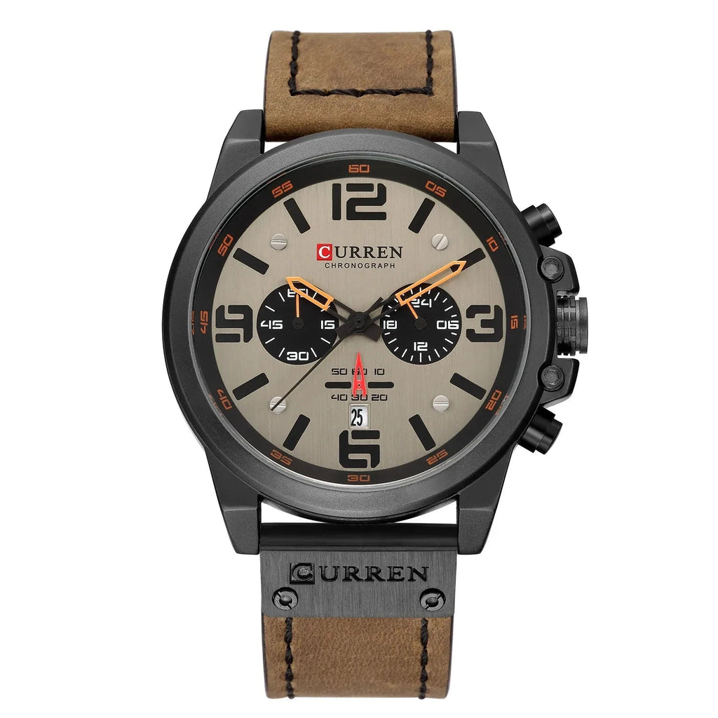 CURREN 8314 Chronograph Quartz Watch – Waterproof & Military Style