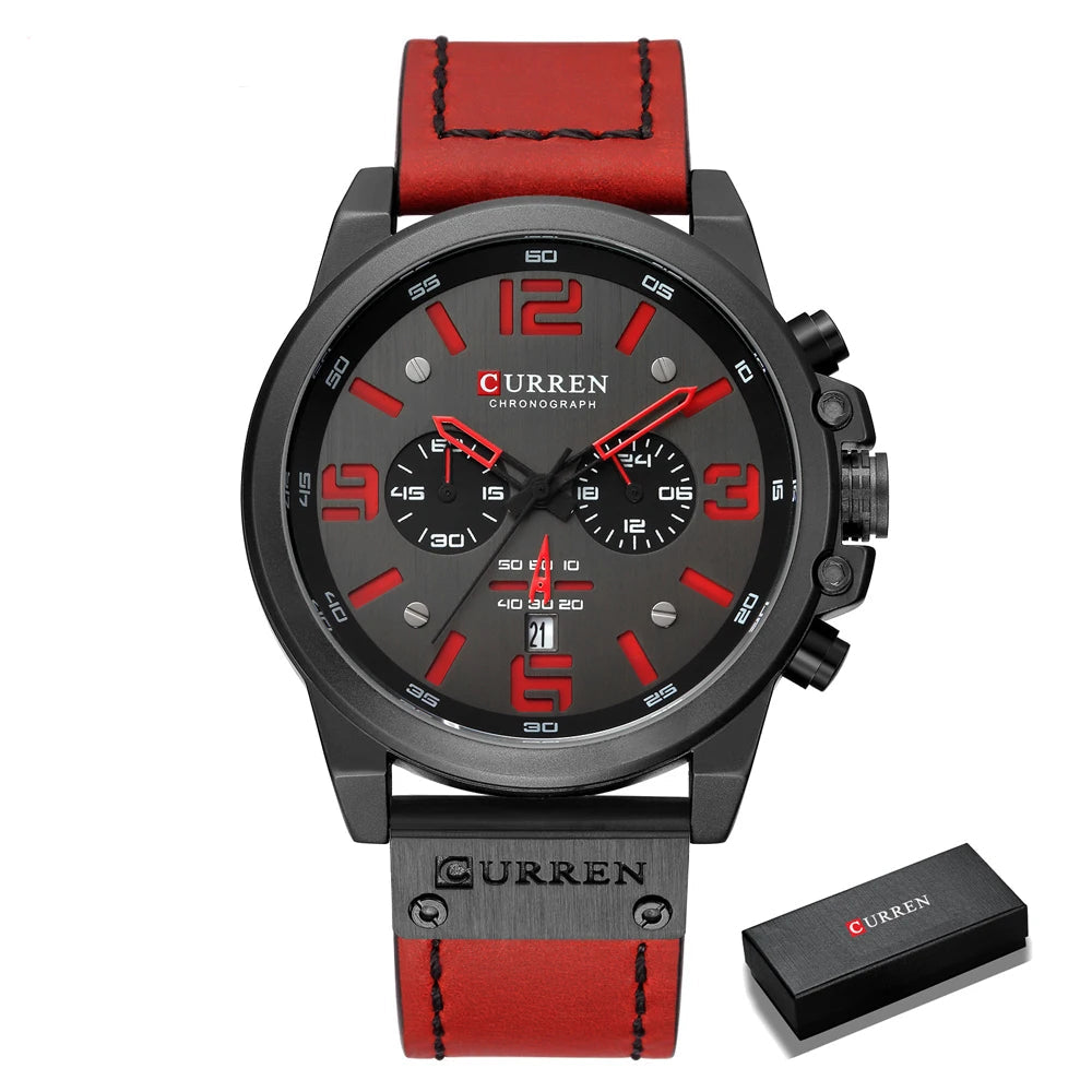 CURREN 8314 Chronograph Quartz Watch – Waterproof & Military Style Smash Price Shop Men's Watch