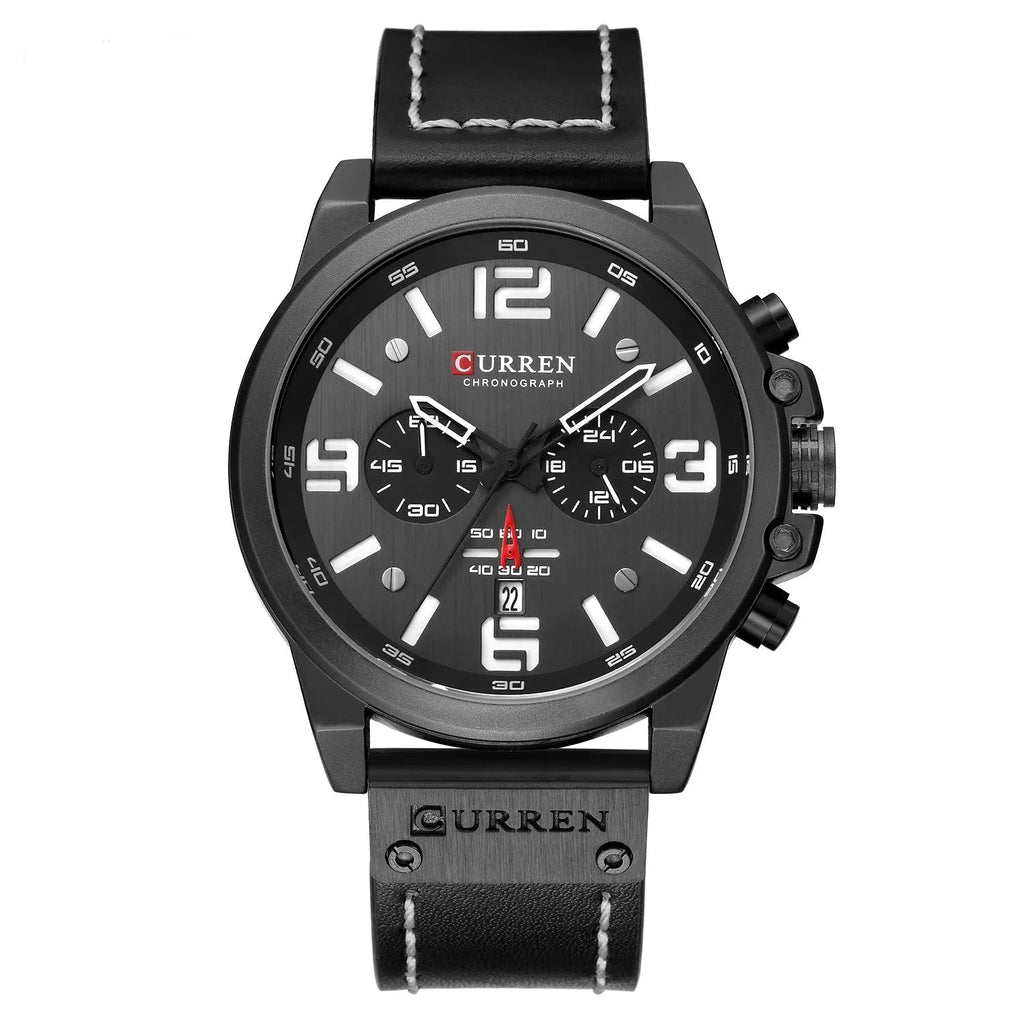 CURREN 8314 Chronograph Quartz Watch – Waterproof & Military Style