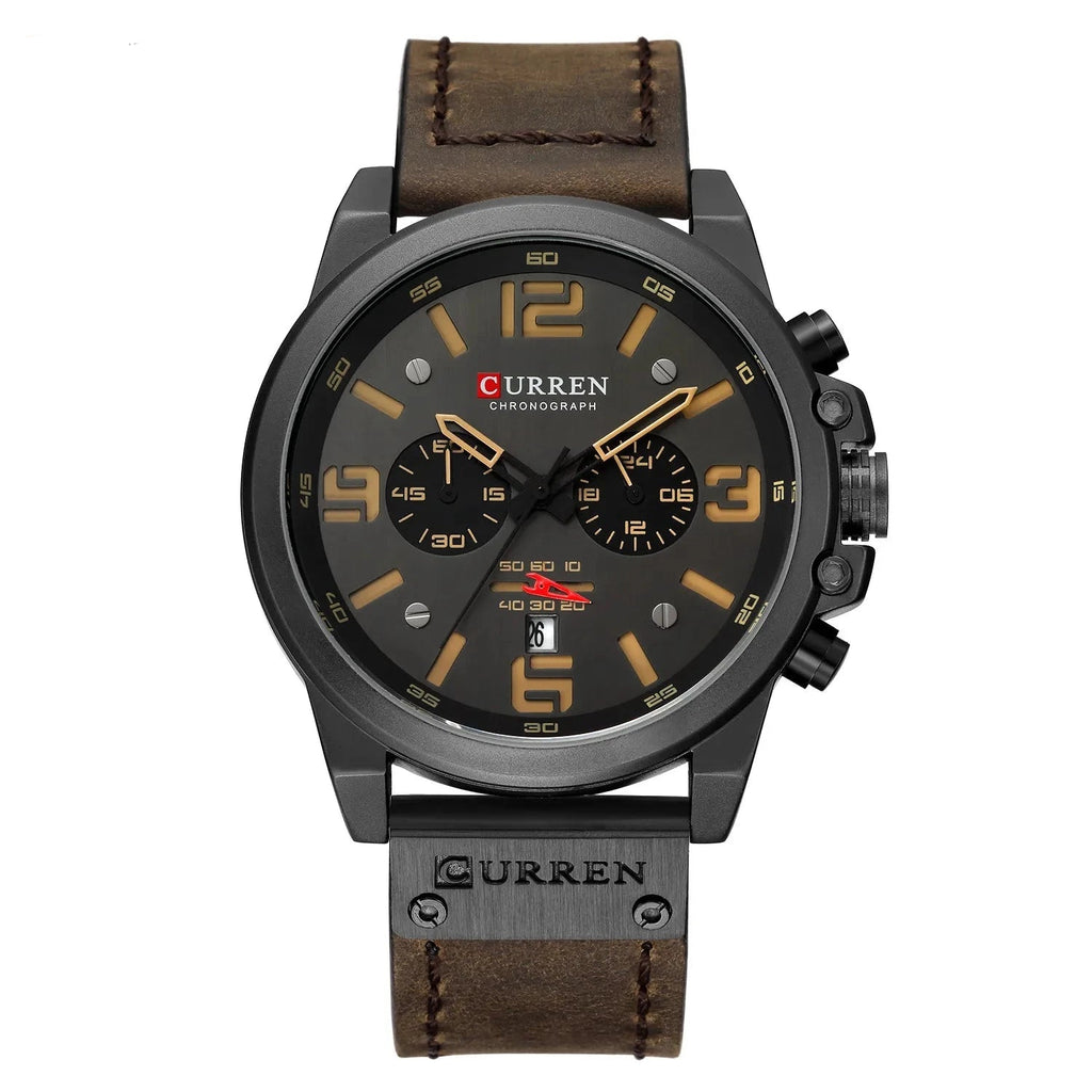 CURREN 8314 Chronograph Quartz Watch – Waterproof & Military Style