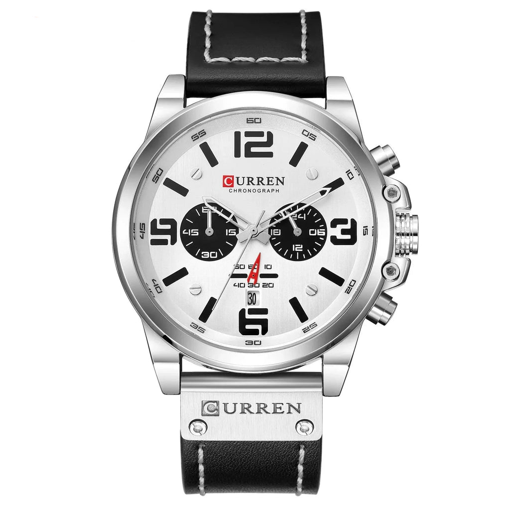 CURREN 8314 Chronograph Quartz Watch – Waterproof & Military Style