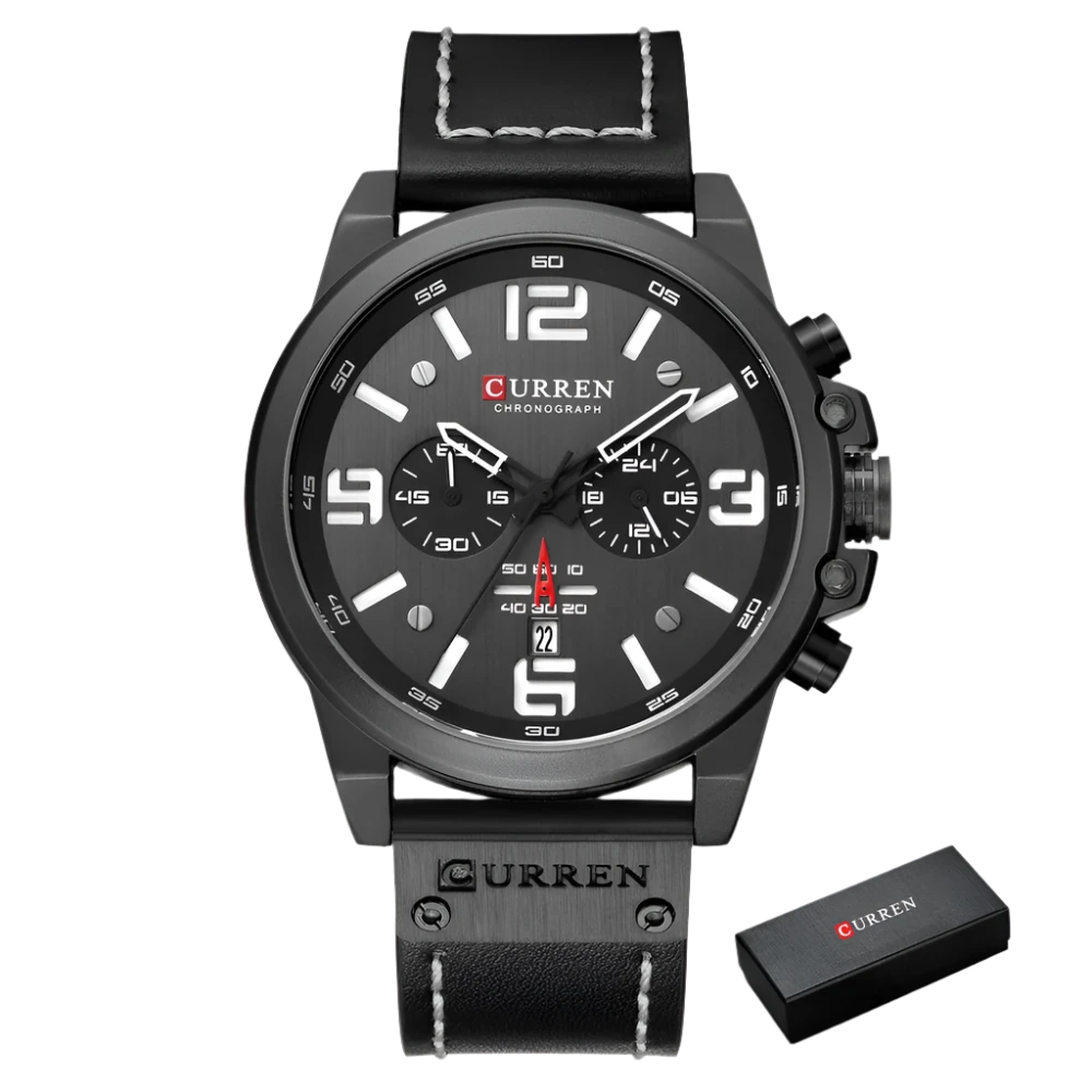 CURREN Men's Chronograph Watch – Luxury Quartz Sports Design