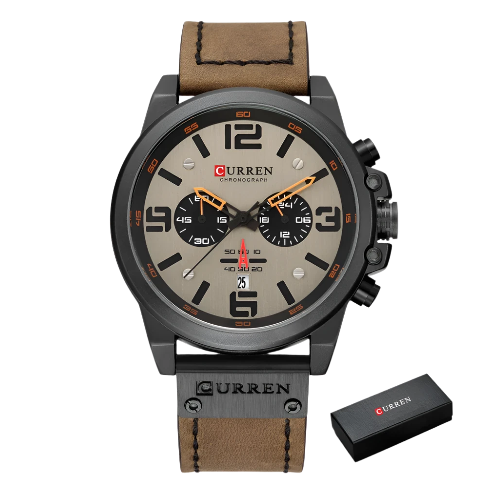 CURREN Men's Chronograph Watch – Luxury Quartz Sports Design