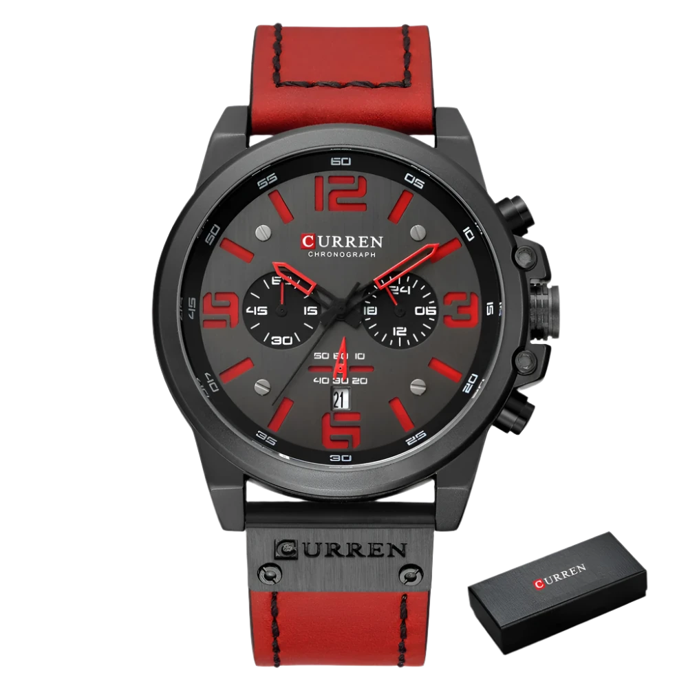 CURREN Men's Chronograph Watch – Luxury Quartz Sports Design