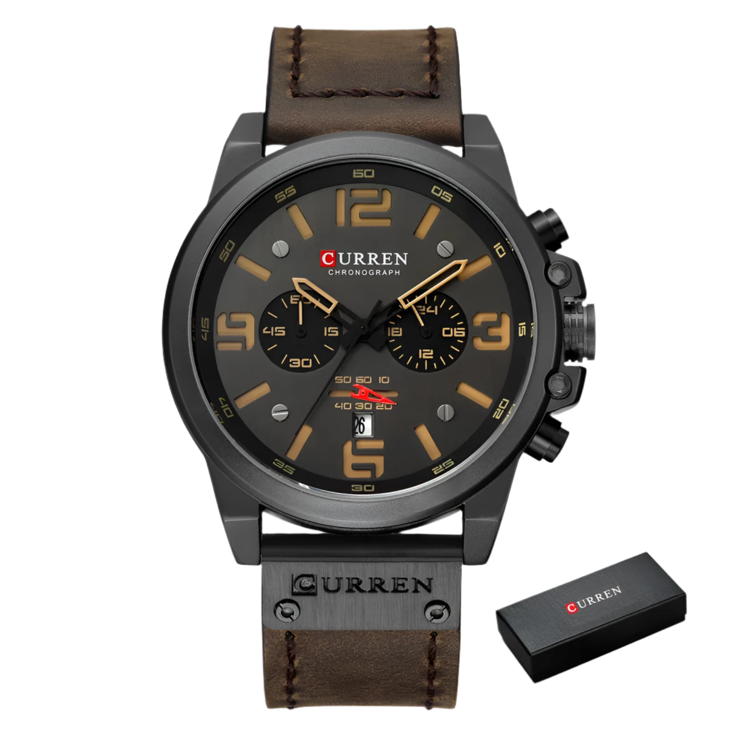 CURREN Men's Chronograph Watch – Luxury Quartz Sports Design