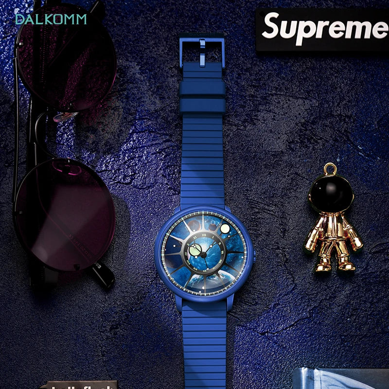 DALKOMM NH35 Planet Watch – 100M Waterproof Automatic Smash Price Shop Men's Watch