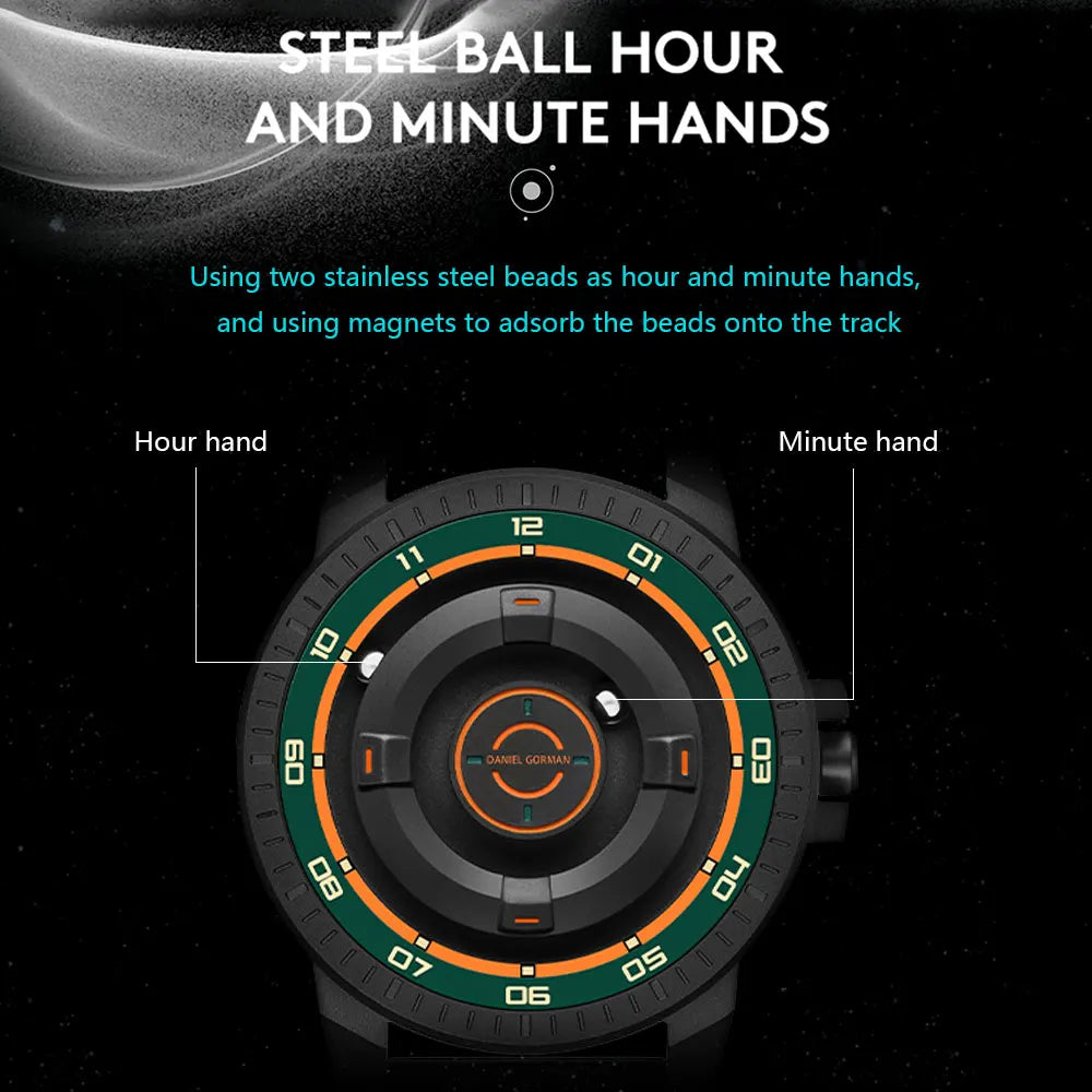 Daniel Gorman Magnetic Quartz Watch – Anti-Magnetic Waterproof Design Smash Price Shop Men's Watch