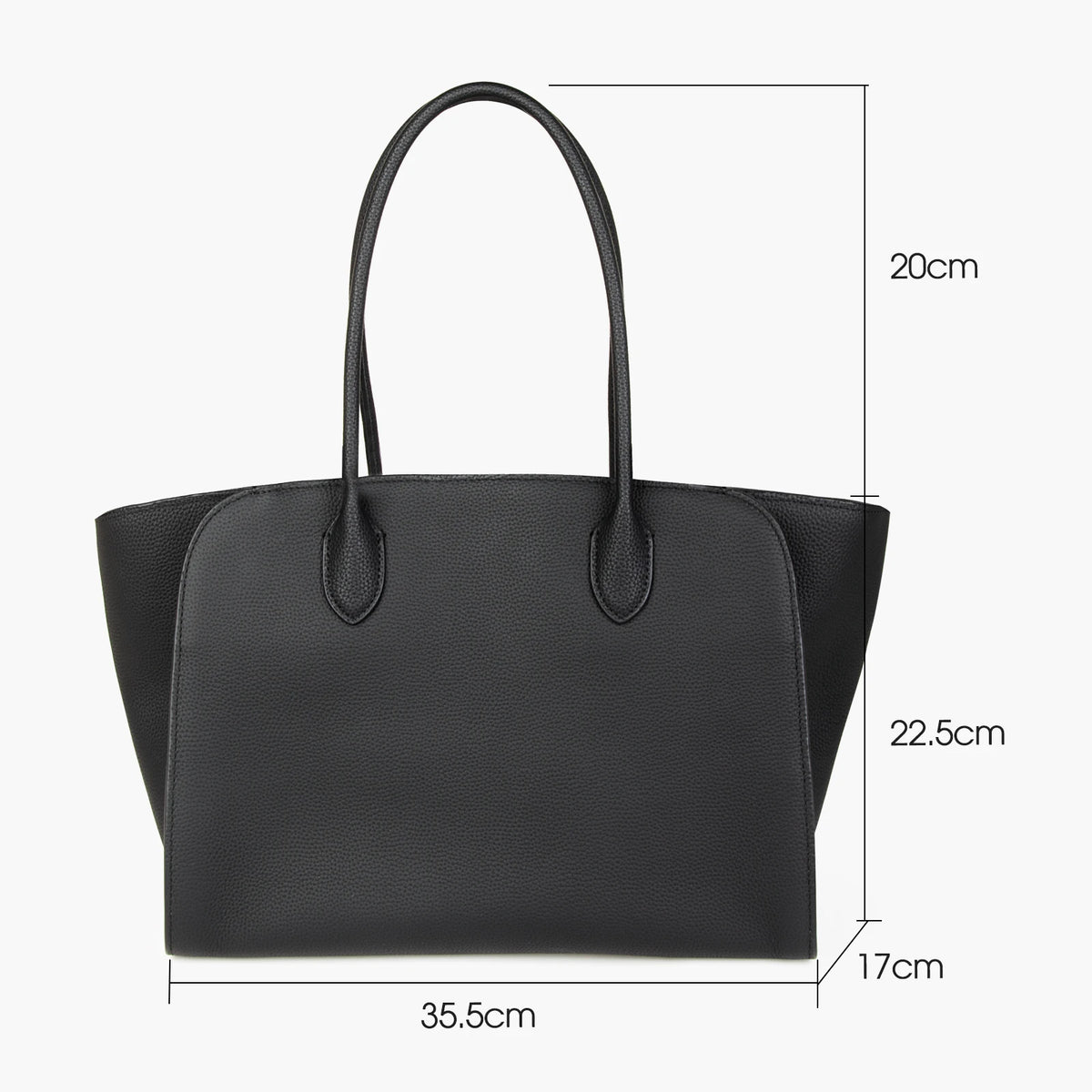 DONNAIN Casual Slouchy Tote Bag Real Cow Leather Large Minimalist Women Handbag with Long Handle for Daily Commuting Smash Price Shop