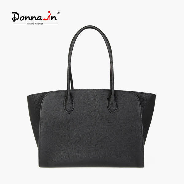 DONNA N Slouchy Genuine Leather Shoulder Tote