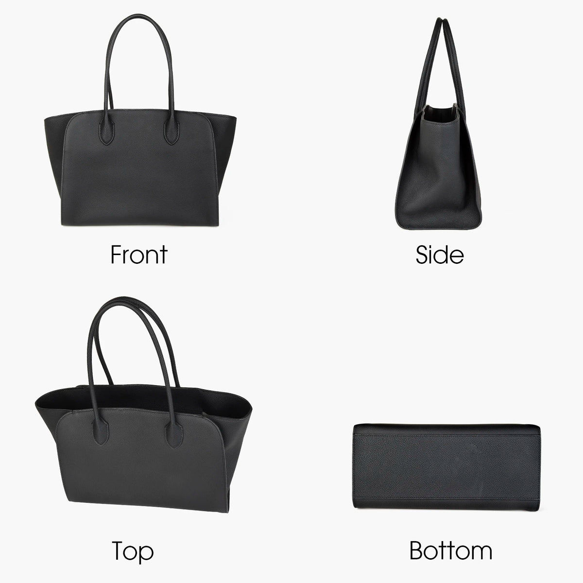 DONNAIN Casual Slouchy Tote Bag Real Cow Leather Large Minimalist Women Handbag with Long Handle for Daily Commuting Smash Price Shop
