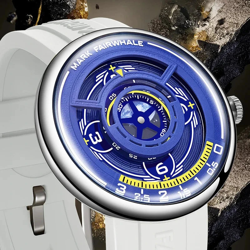 Earth 3D Men's Watch – Luminous Quartz by Haofa