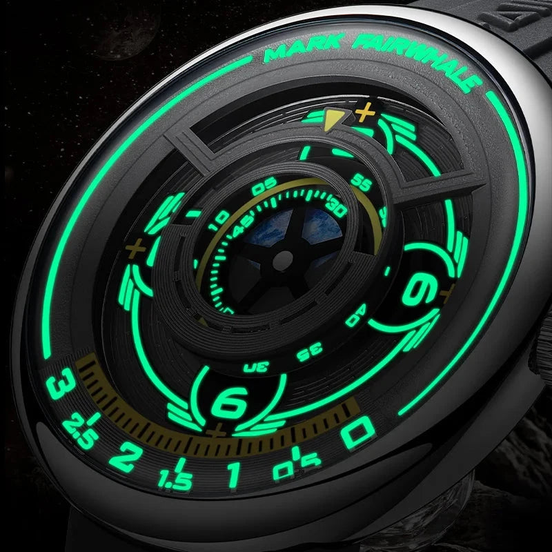 Earth 3D Men's Watch – Luminous Quartz by Haofa