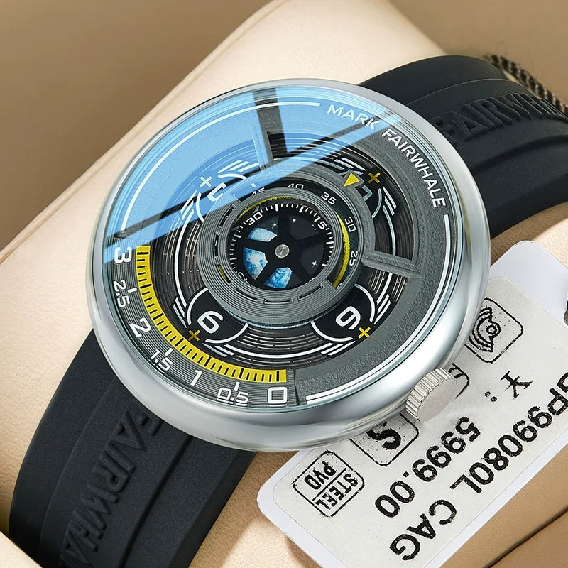 Earth 3D Men's Watch – Luminous Quartz by Haofa