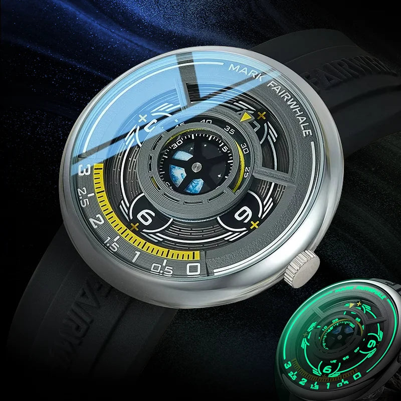 Earth 3D Men's Watch – Luminous Quartz by Haofa
