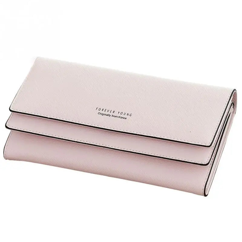 Elegant Large Capacity PU Wallet Clutch in Pink – product image 5