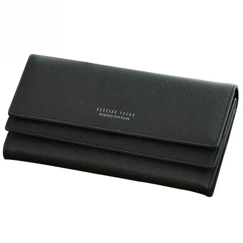 Elegant Large Capacity PU Wallet Clutch in black – product image 6