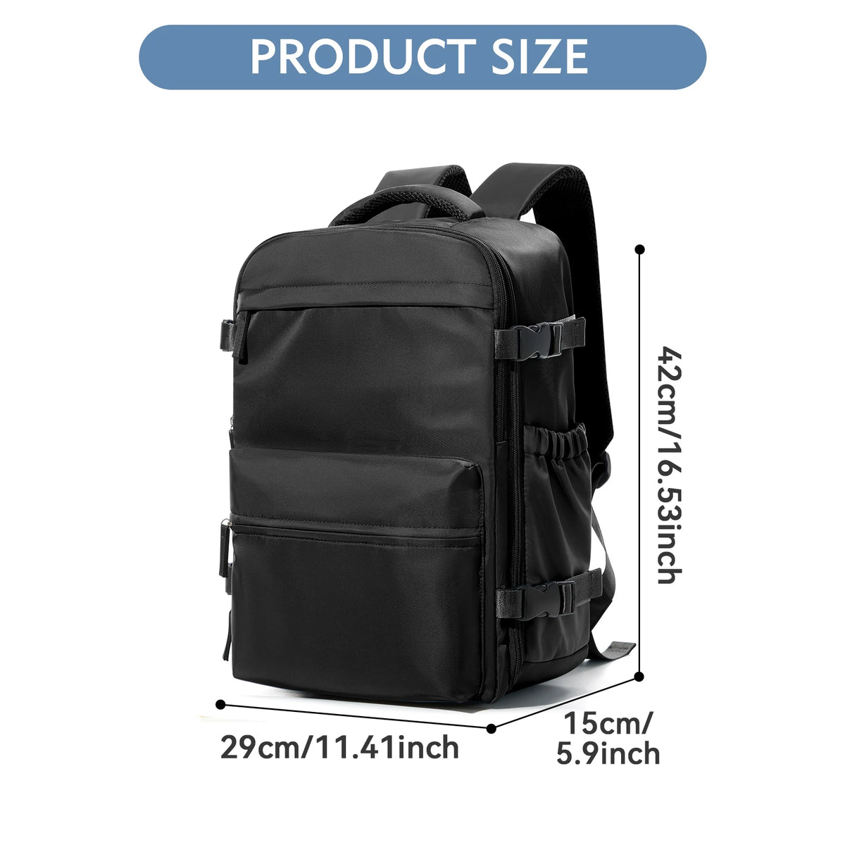 Expandable Vacuum Compression Travel Laptop Backpack – product image 7