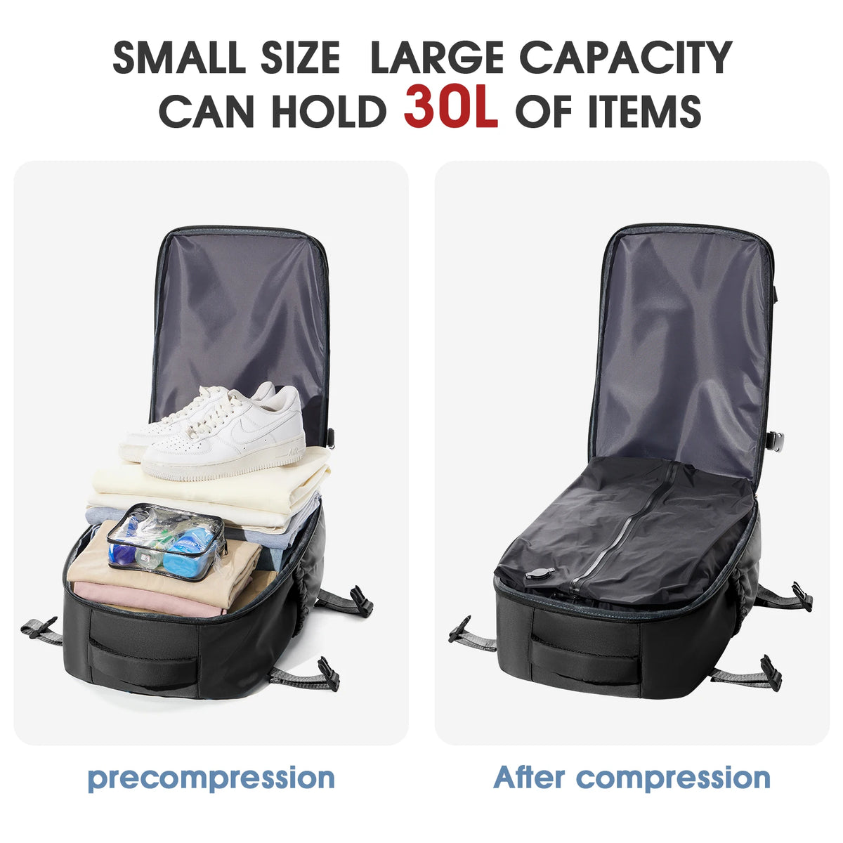 Expandable Vacuum Compression Travel Laptop Backpack – product image 9