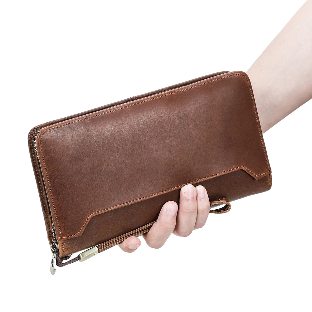 Family Passport Wallet with AirTag Slot for Travel Genuine Leather Credit Card Boarding Pass Holder Pen Cover Money Clutch Bag Smash Price Shop