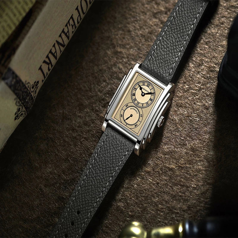 FARASUTE Doctor Watch – Men's Rectangle Automatic Luxury Timepiece