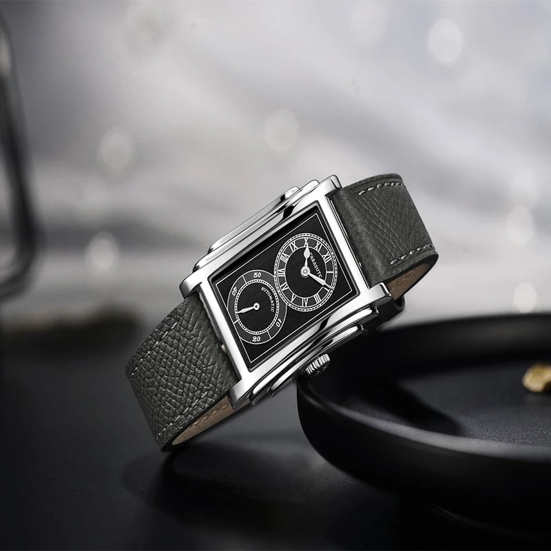 FARASUTE Doctor Watch – Men's Rectangle Automatic Luxury Timepiece