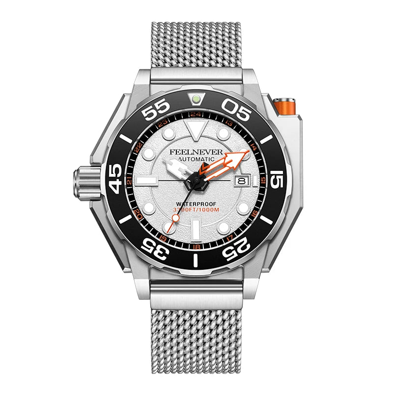 FeelNever Automatic 100BAR Diver Men’s Sapphire Watch Smash Price Shop