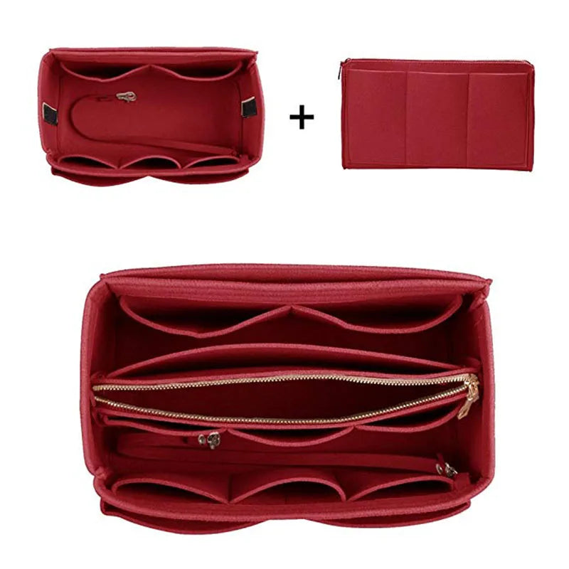 Felt Purse Organizer Insert Bag – product image 9