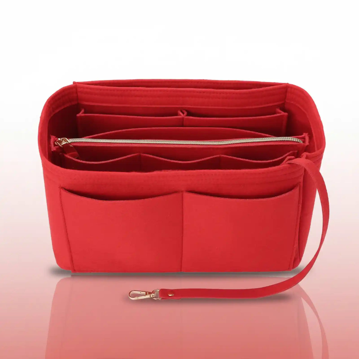 Felt Purse Organizer Insert with Zipper Pocket – product image 5