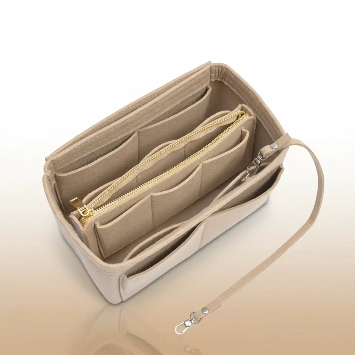 Felt Purse Organizer Insert with Zipper Pocket – product image 13