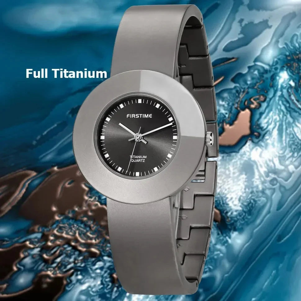 Firstime Women's Ultra-Light Titanium Quartz Watch