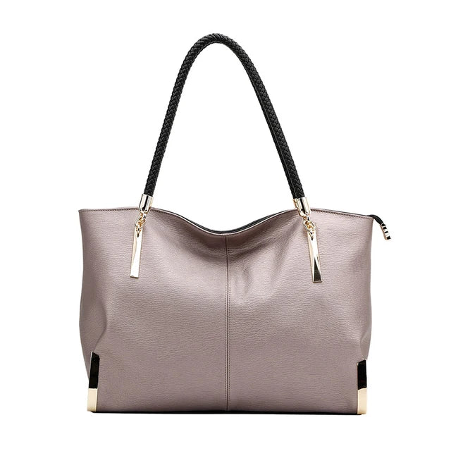 FOXER Genuine Leather Lady's Handbag Elegant Luxury Design Women Shoulder Bag Large Capacity Tote Bag Best Gift for Mom,Wife Smash Price Shop