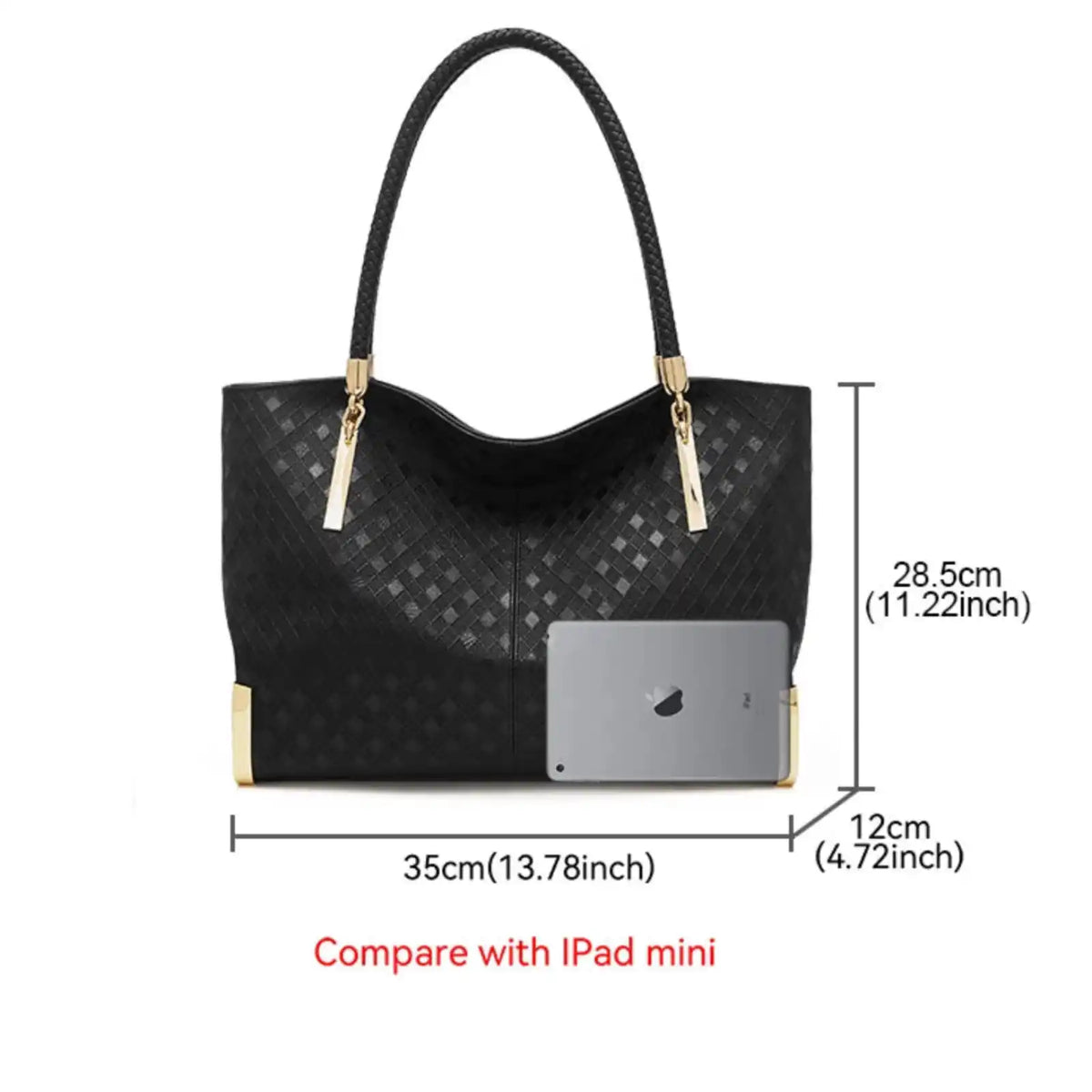FOXER Large Split Leather Shoulder Tote Bag – product image 14