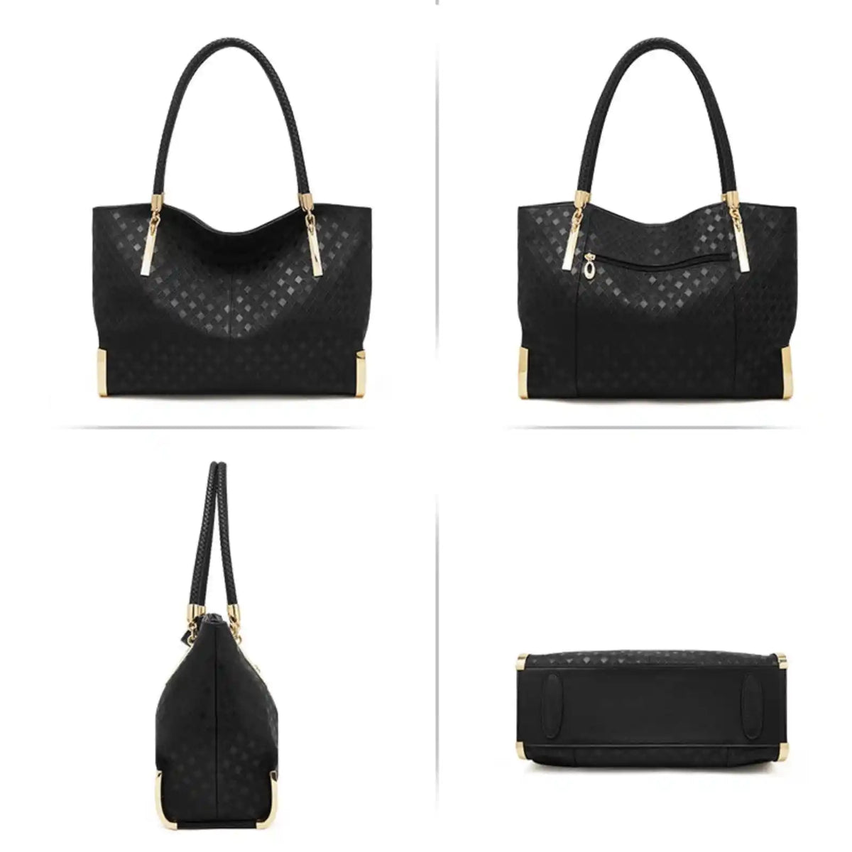 FOXER Large Split Leather Shoulder Tote Bag – product image 15