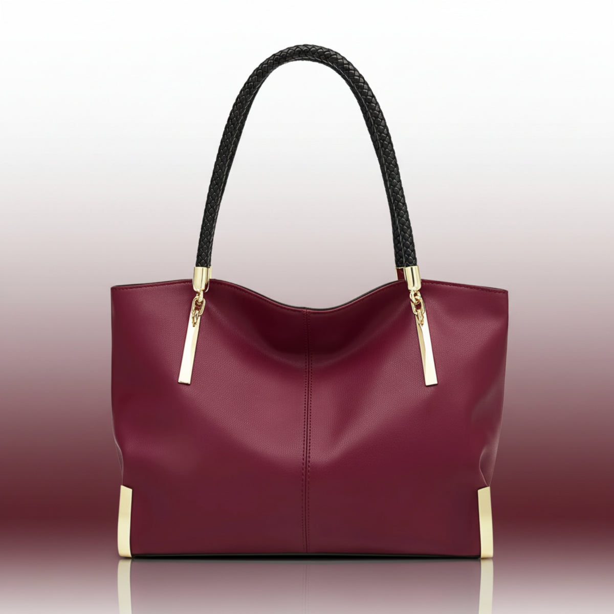 FOXER Split Leather Large Shoulder Tote Bag Smash Price Shop Work Tote