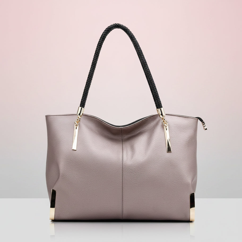 FOXER Split Leather Large Shoulder Tote Bag Smash Price Shop Work Tote