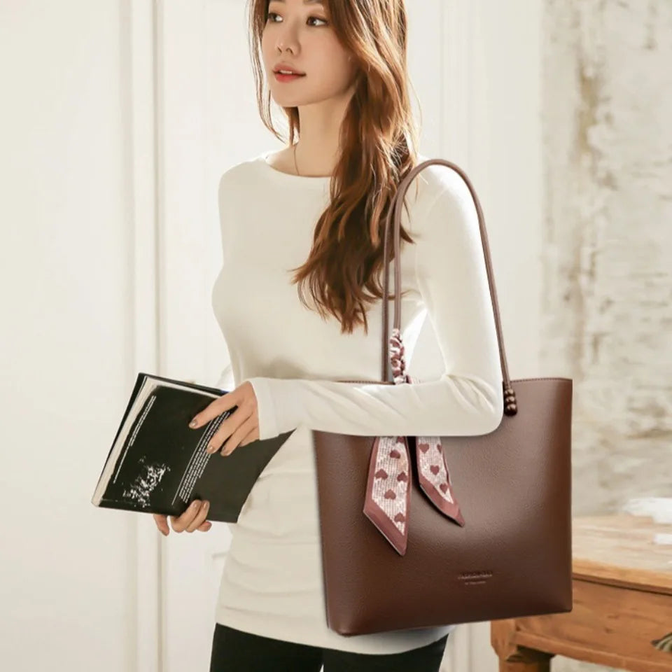 Genuine Brand Luxury Purses and Handbags Women Bags Designer Soft Leather Shoulder Top-handle Commute Bag Female Sac A Main Tote Smash Price Shop