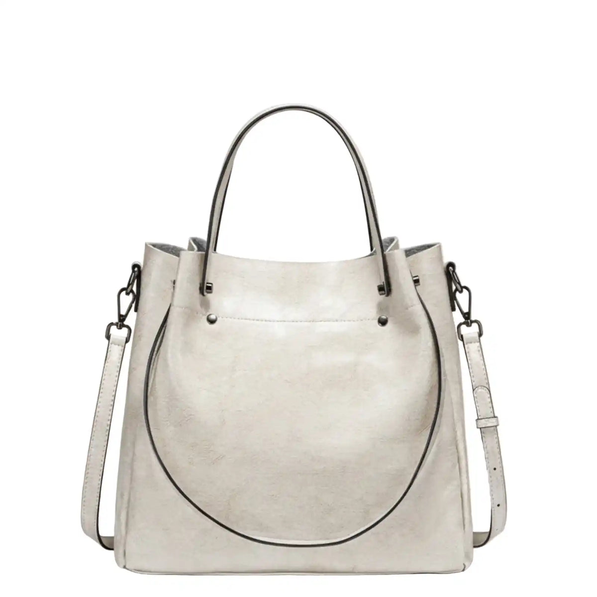 Genuine Leather Multi-Carry Work Tote Bag for Women in White – product image 6