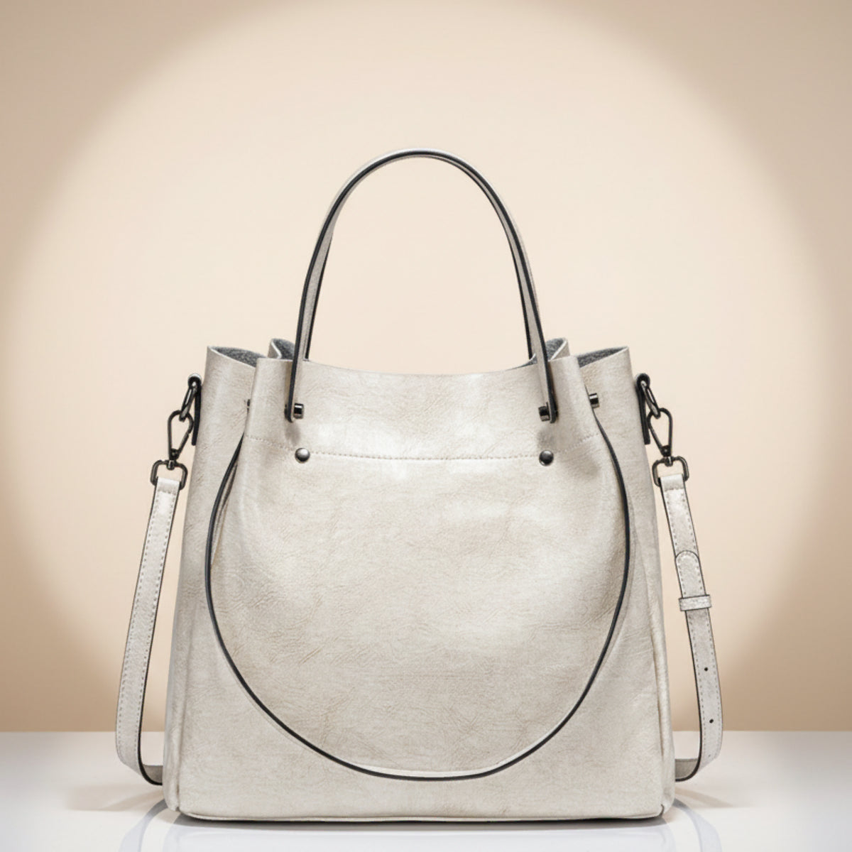 Genuine Leather Multi-Carry Work Tote Bag for Women ZENCY