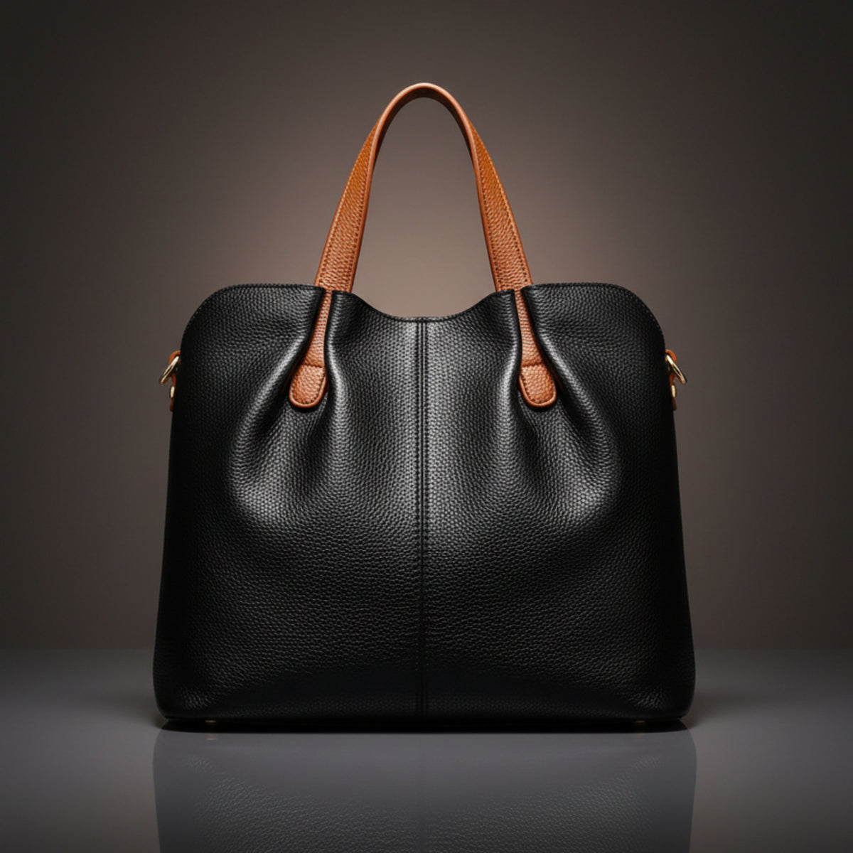 Genuine Leather Ruched Work Tote Bag for Women Smash Price Shop Work Tote Bag